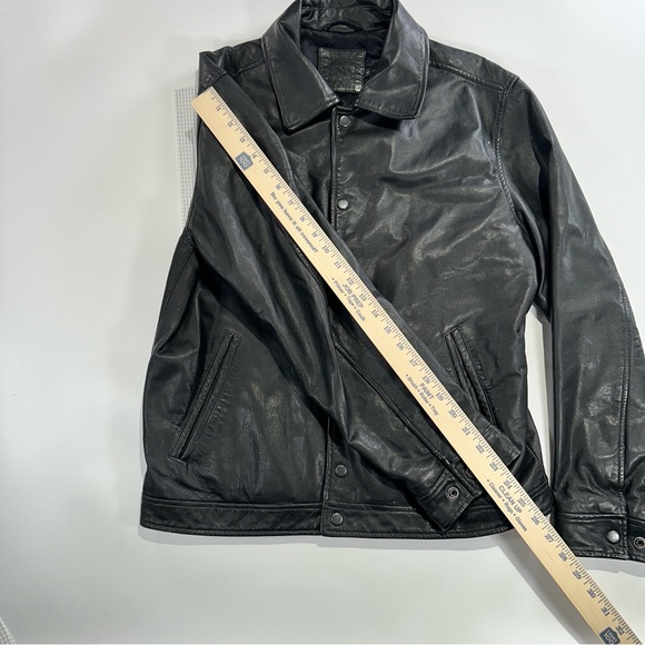 J Crew women leather jacket everyday black large - Picture 11 of 12